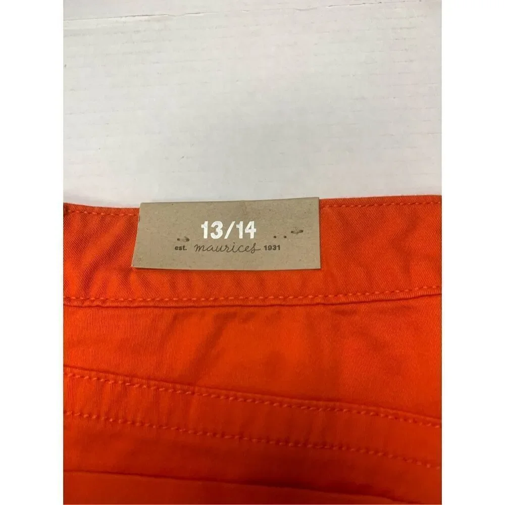 Maurice's Bright Orange Skinny Jeans